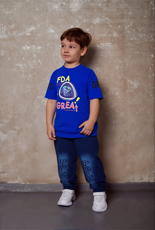 Boys Jersey/Terry 2 Piece Suit